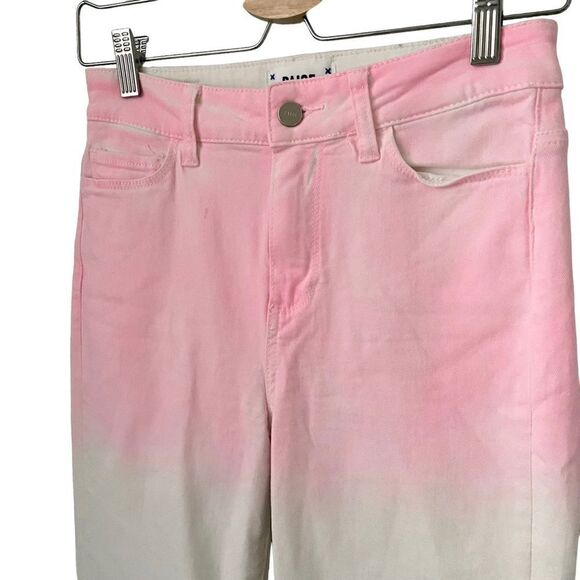 NEW Paige Hoxton Slim Raw Hem Sunset Ombre in Size 26 - Picture 4 of 9